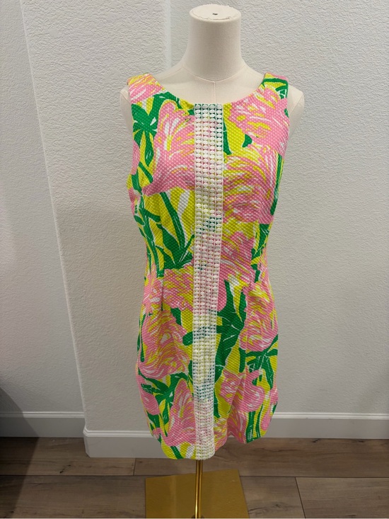 Lilly Pulitzer Dresses & Skirts - Lilly Pulitzer Target Collab sleeveless Floral Shift Dress in Pink & Green 12